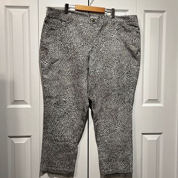 Jones New York Animal Print Jeans/Pants Size 22W NWT‎ - Picture 1 of 13